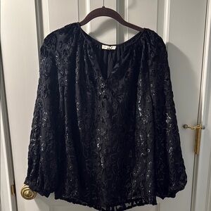 Elegant Black Sequin Women's Top